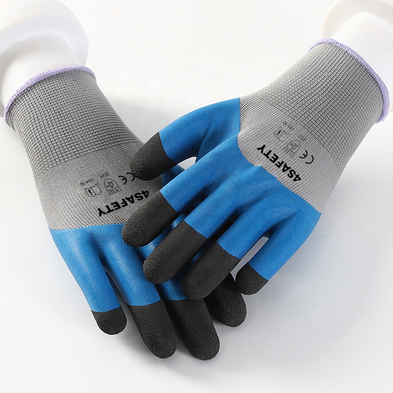 Top Sale Foam Latex Coated Work Polyester Palm Gloves For Sale