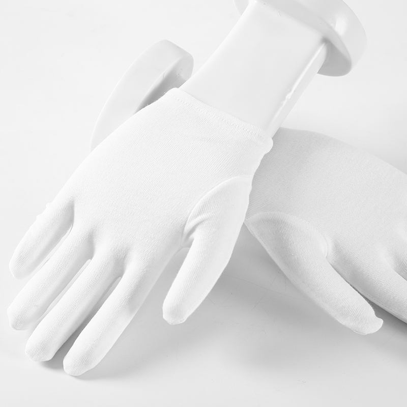 White Cotton Formal Catering Costume Ceremony Ceremonial Work Hand Gloves For Sale