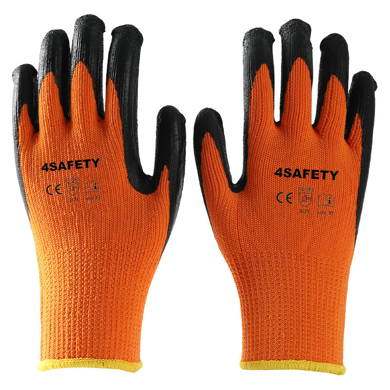 Crinkle Latex Coated Thermal Cold Use Winter Work Hand Protection Gloves For Sale