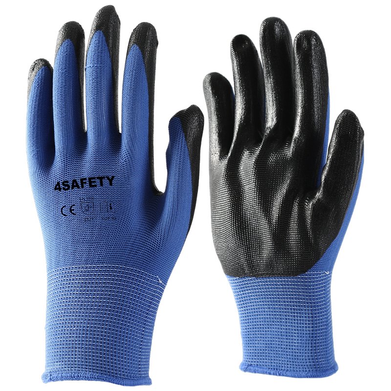Free Sample Work Gloves Construction Nitrile Gloves Work For Industry