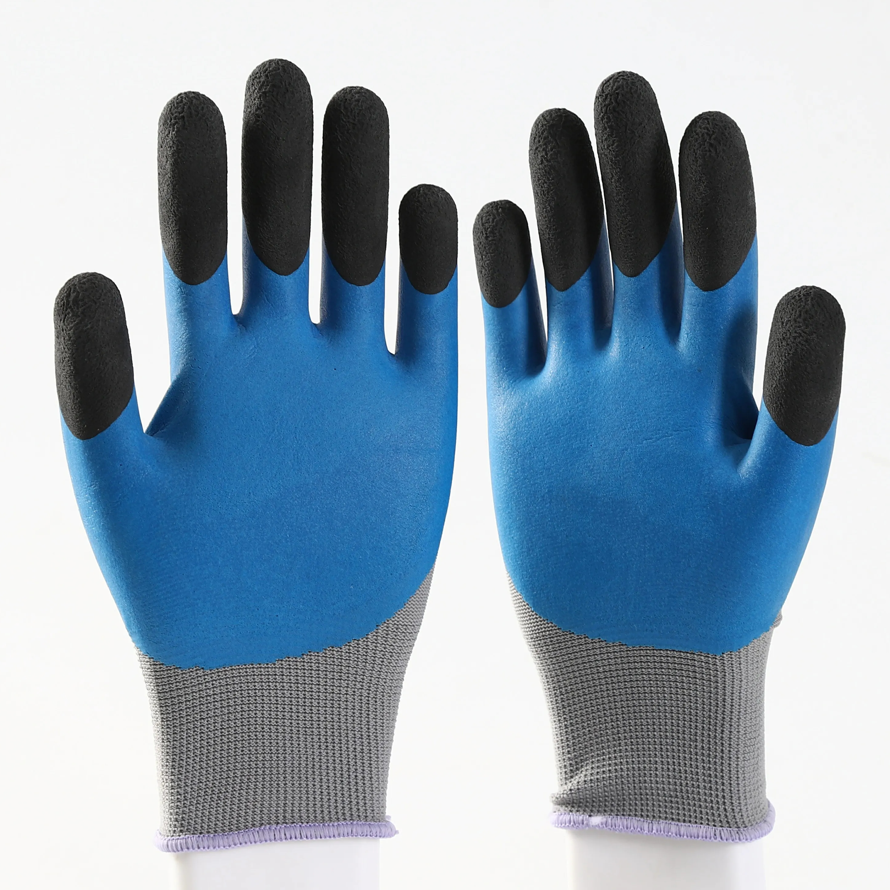 Latex foam coated Work Safety Labor Protection Industrial Construction Protective Gloves with finger strengthened