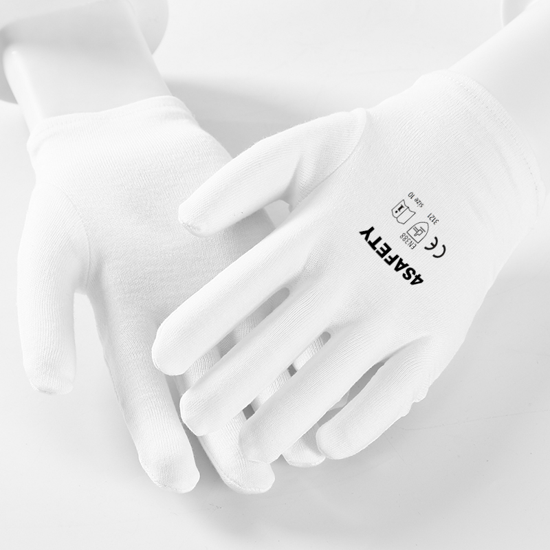 White Cotton Formal Catering Costume Ceremony Ceremonial Work Hand Gloves For Sale