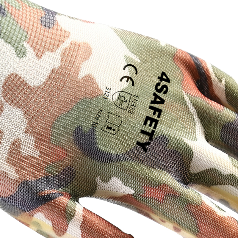 OEM 13G Acid And Alkali Resistant Nitrile Coated Garden Work Gloves For Construction