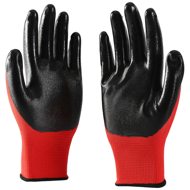 Oem Double Dipped Nitrile Gloves Wholesale Industrial Coated Gloves
