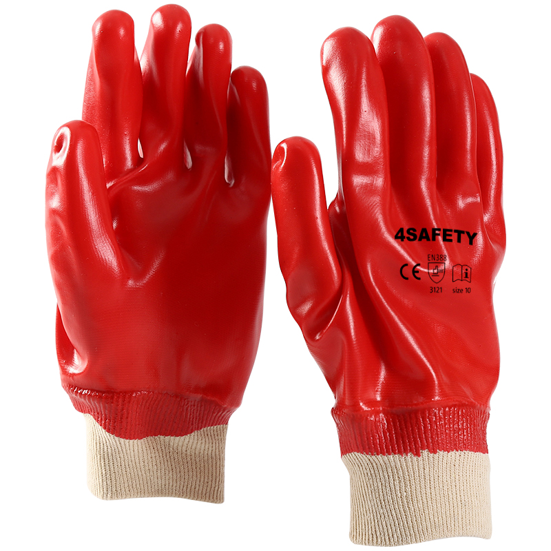                 Red PVC fully coated  gloves            