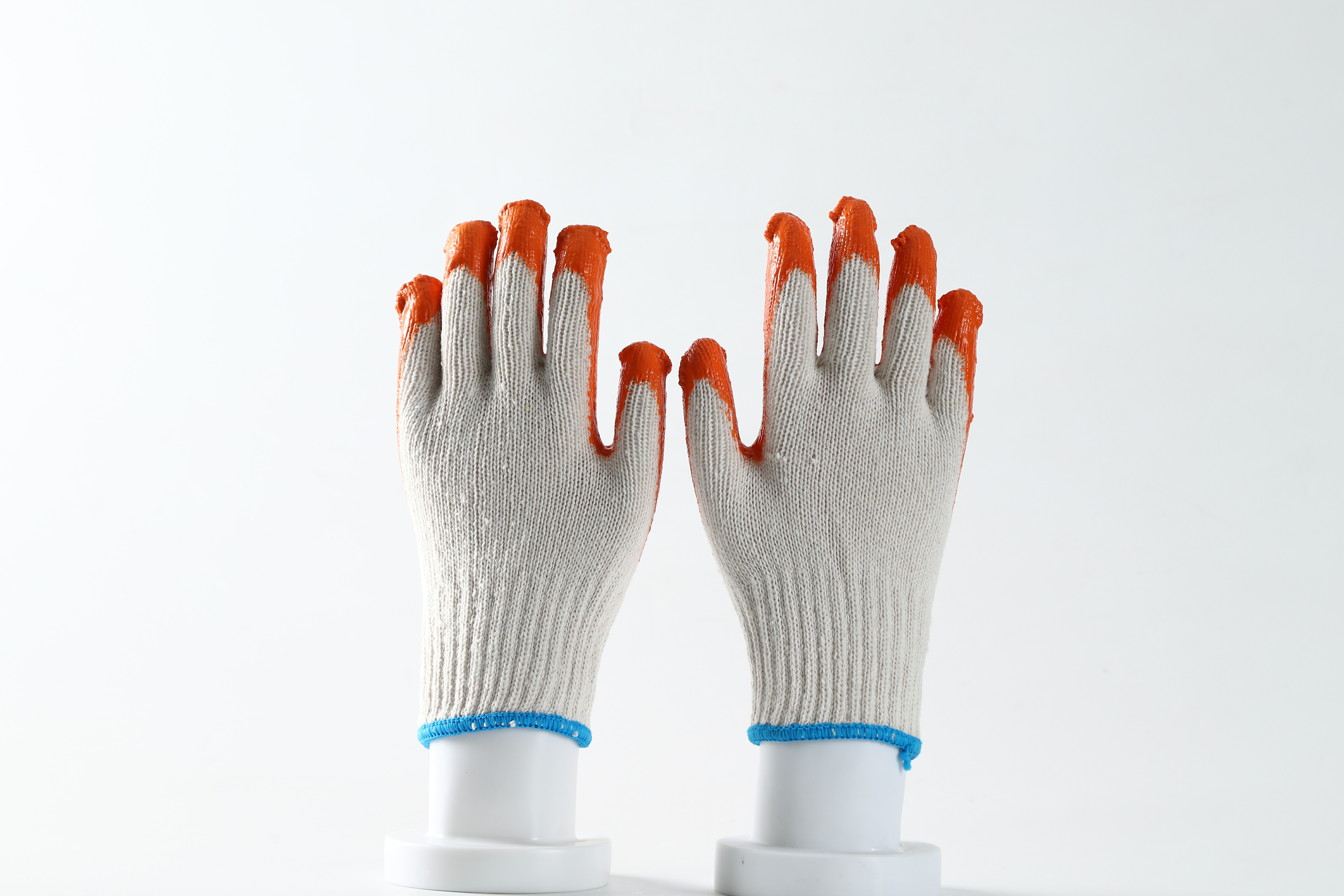 10 Gauge cotton Latex Coated  anti-slip gardening safety work glove