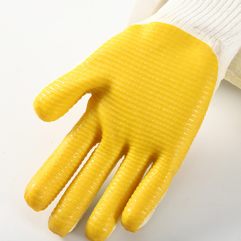 Custom Safety Rubber Laminated Coating Gloves For Work