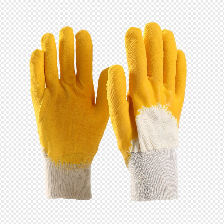 Custom Cotton Polyester Latex Coated Knit Wrist Work Gloves