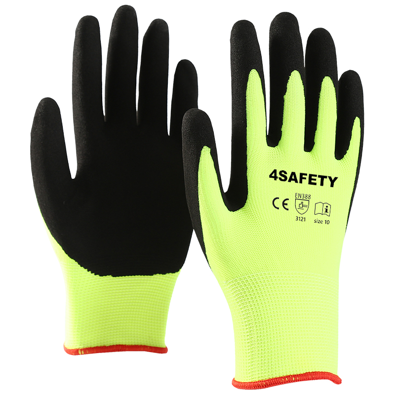 Top Sale Sandy Nitrile Coated Anti Slash Oilfield Work Glove
