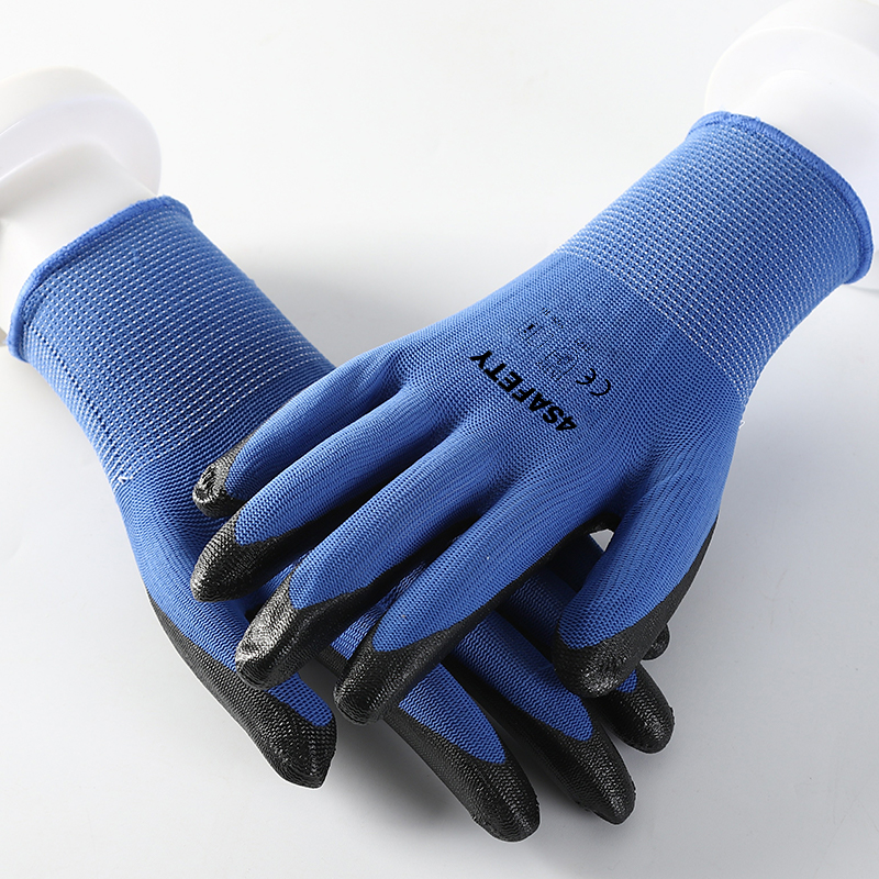 Wholesale Thickened Non-Slip Nitrile Coated Nitrile Coated Work Hand Glove