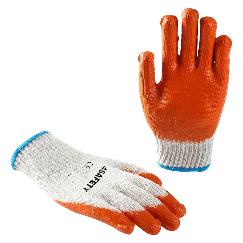 Best Selling Winter Latex Coated Knit Work Gloves Latex Coated Cotton Gloves