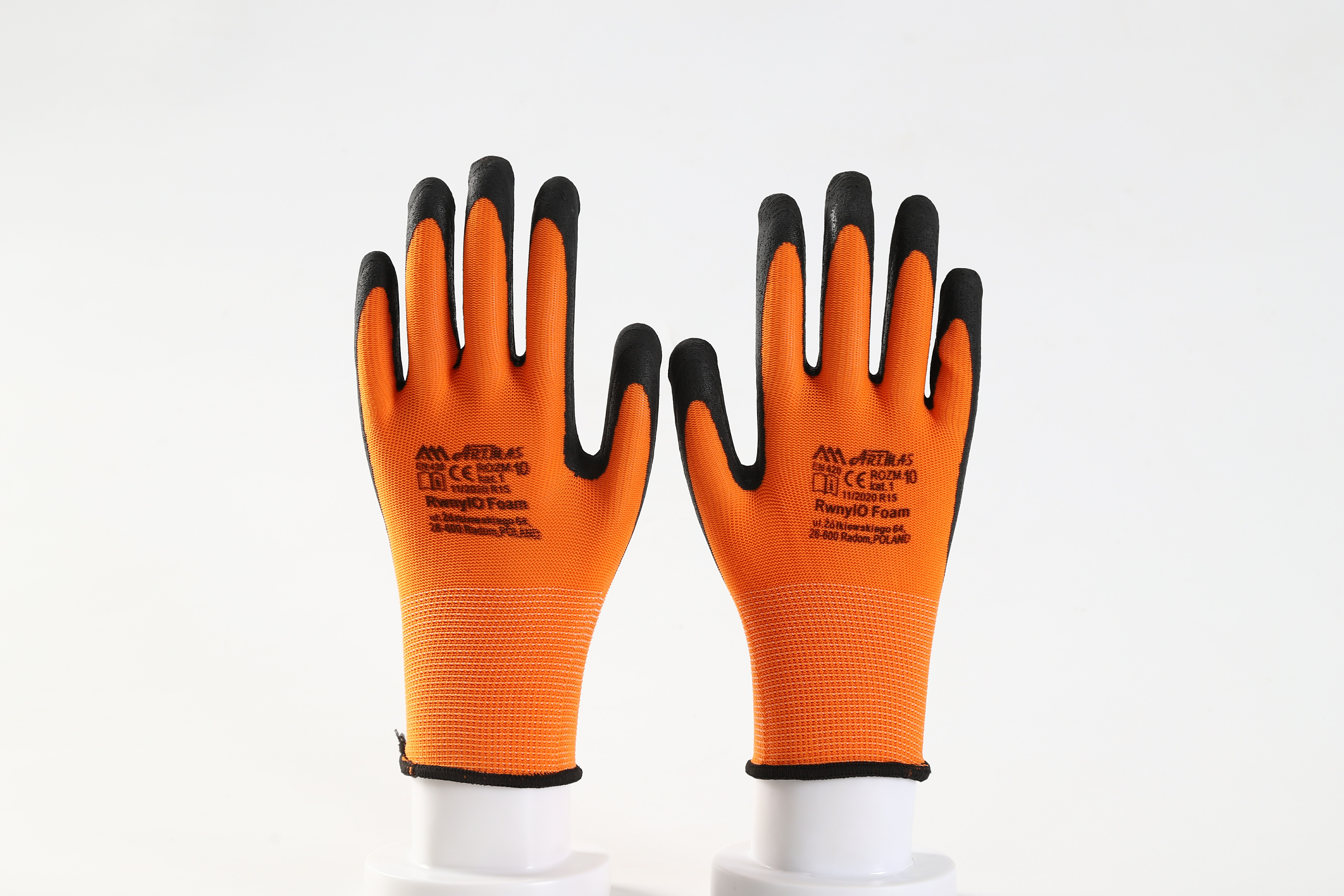 13G Polyester anti-slip water proof Foam Latex Coated Safety work Gloves