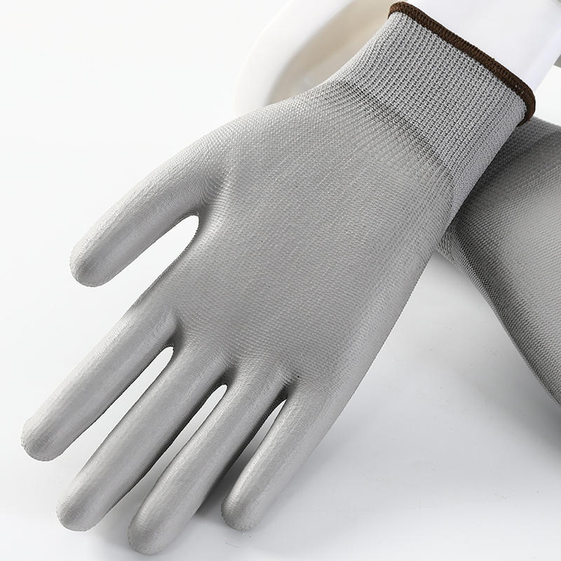 Oem Logo Custom Industry ESD Electrical Works Polyester 13G Glove For Sale