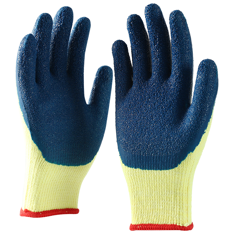 Non-Slip Work Wrinkle Latex Coated Antiskid Safety Hand Gloves