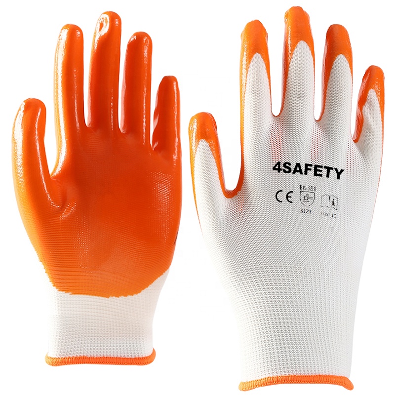 Factory Supply Attractive Price Work Nitrile Coated 13 Gauge Coated Oil Resistant And Waterproof