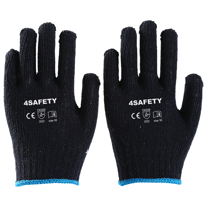 OEM 10 Gauge 7 Gauge Black Cotton Gloves