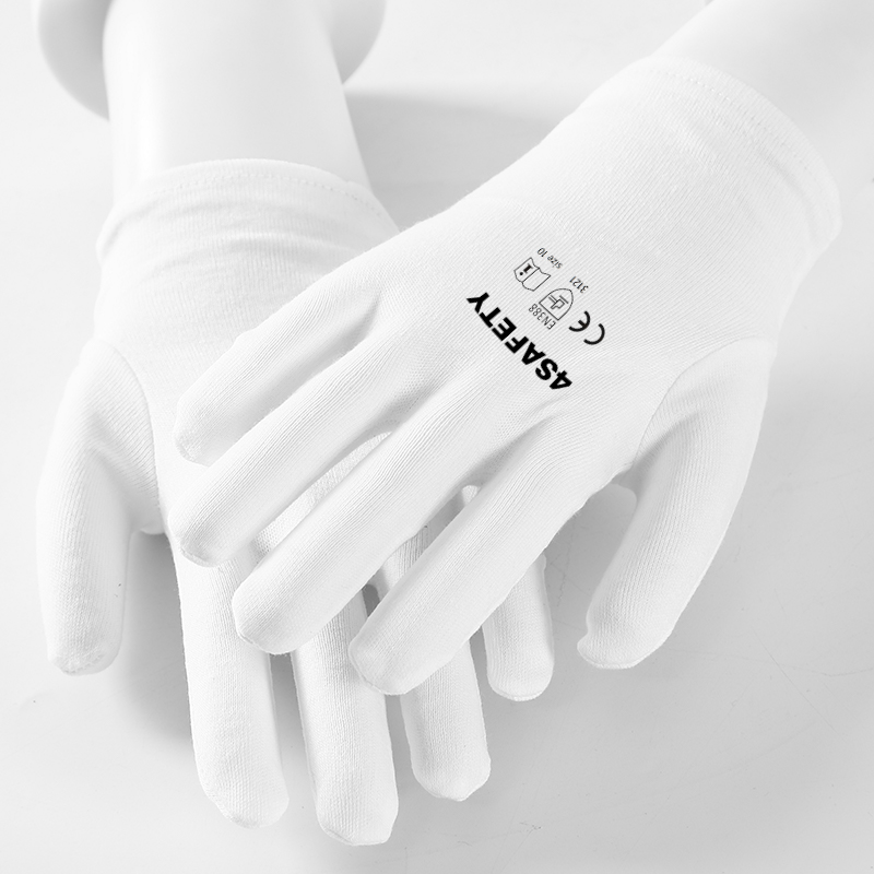 White Cotton Formal Catering Costume Ceremony Ceremonial Work Hand Gloves For Sale