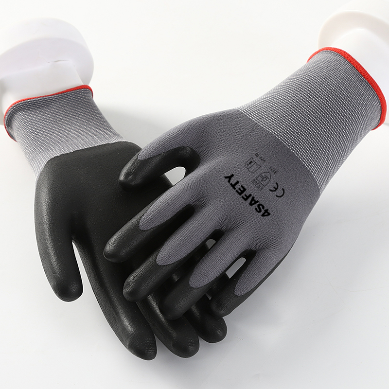 Wholesale Cheap Price Polyester Nylon Liner Nitrile Coated Safety Construction/Industry Hand Protection Gloves