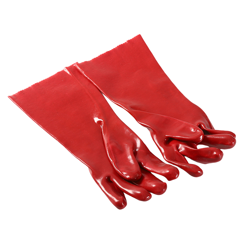 OEM Cheap Oil Proof Pvc Coated Long Work Gloves