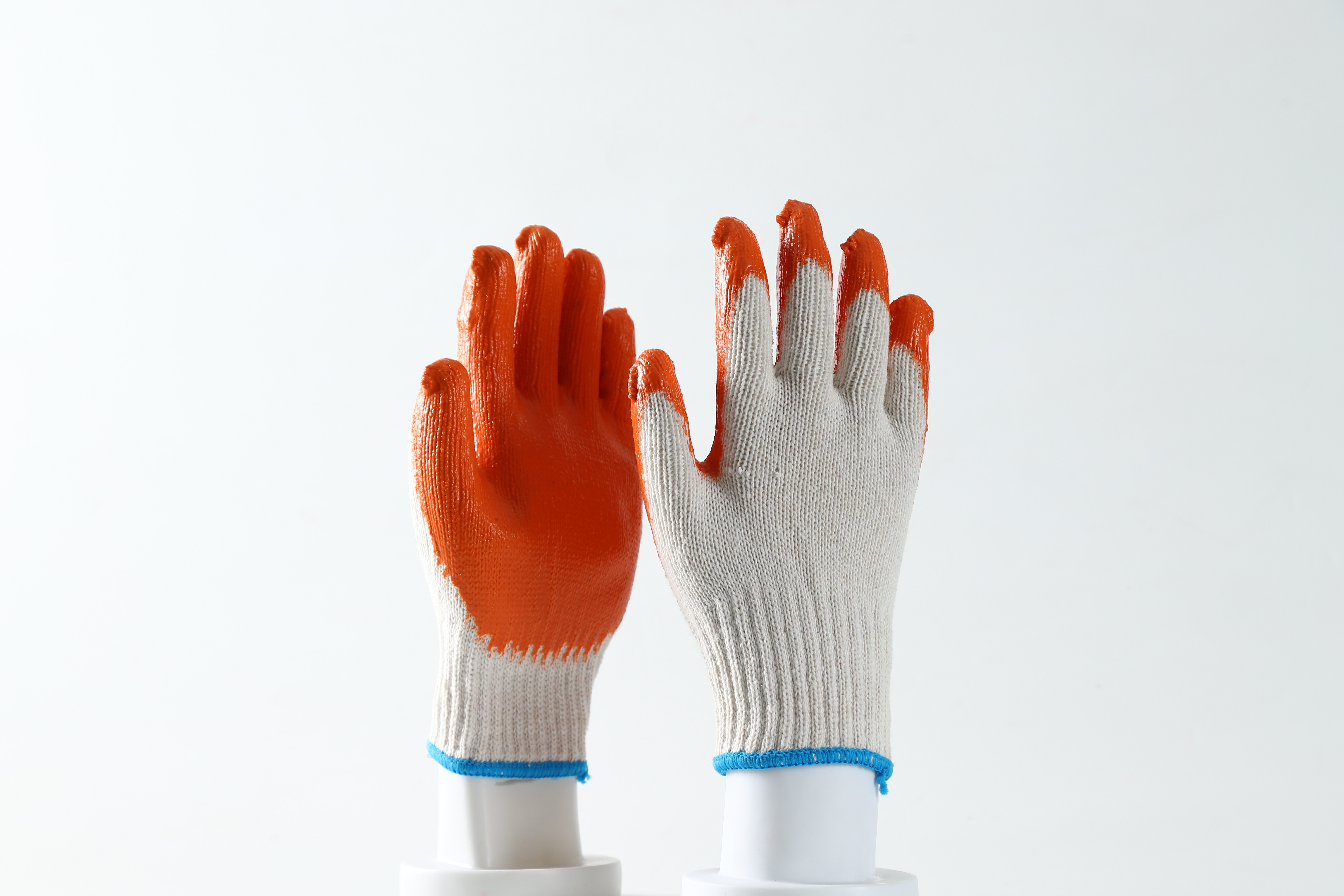 10 Gauge cotton Latex Coated  anti-slip gardening safety work glove