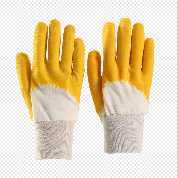 Custom Cotton Polyester Latex Coated Knit Wrist Work Gloves