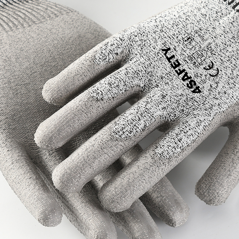 Free Sample Cut Resistance PU Coated PU Dipped Gloves For Labor Protection