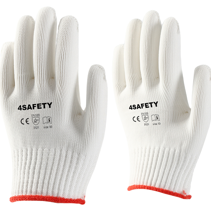 Factory Price CE 10 Gauge Polyester Safety Gloves For Sale